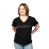 CAMISETA BABY LOOK PRETA CARBONO/ M