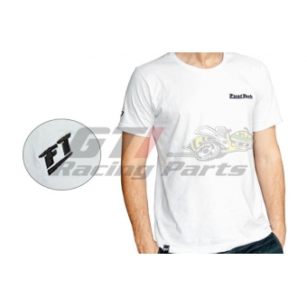 CAMISETA FUELTECH BORDADA UNISSEX BRANCA
