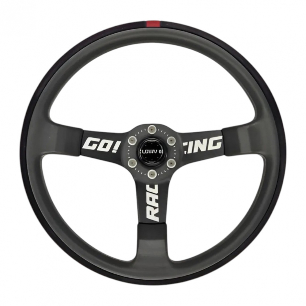 VOLANTE SNIPER GR HASTE 6 FUROS REV SUEDE INDICADOR VERMELHO - LOWV