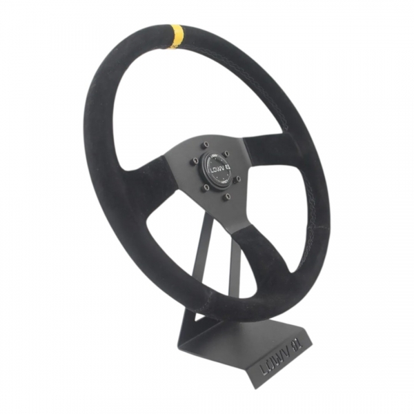 VOLANTE R SPAK PRETO SUEDE INDICADOR AMARELO - LOWV