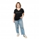 CAMISETA BABY LOOK PRETA CARBONO/ M