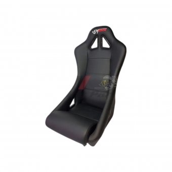 BANCO CONCHA BA10 ECO COURO PRETO FIXO (G) - SM RACE