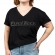 CAMISETA BABY LOOK PRETA CARBONO/ M