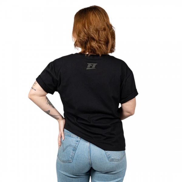 CAMISETA BABY LOOK PRETA CARBONO/ M