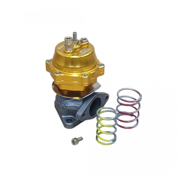 VALVULA DE ALÍVIO WASTEGATE W30 30MM - AUTO BOOST - DOURADO