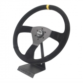 VOLANTE R SPAK PRETO SUEDE INDICADOR AMARELO - LOWV