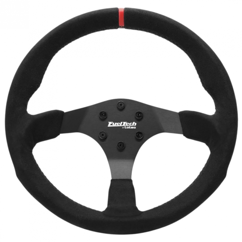 VOLANTE FT STREET CAMURÇA GRIPTECH (TARJA VERMELHA) - FUELTECH by LOTSE