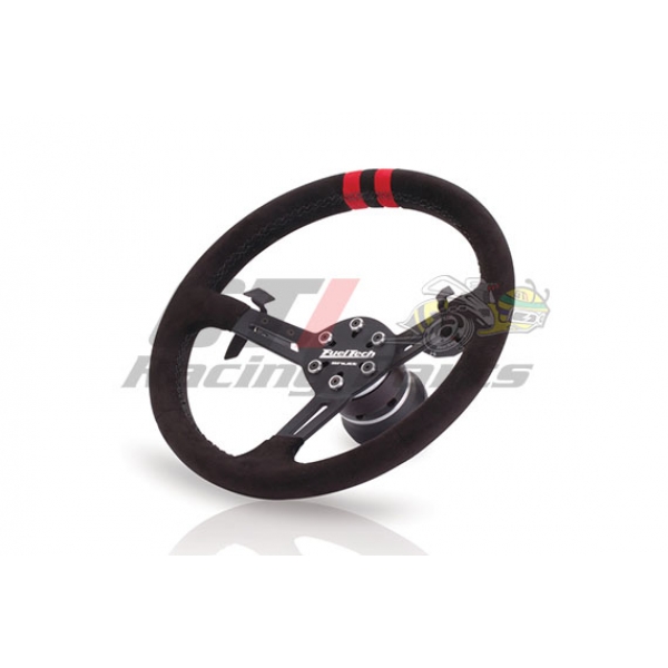 VOLANTE FUELTECH FTS-1 PRETO REVESTIDO SUEDE