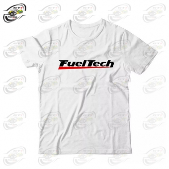 CAMISETA FUELTECH BRANCA EMBORRACHADA / XXG