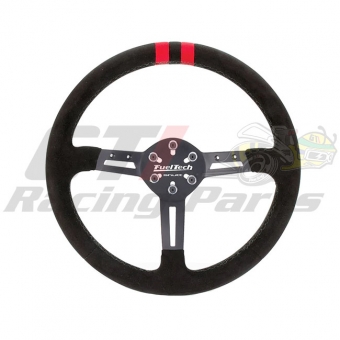 VOLANTE FUELTECH FTS-1 PRETO REVESTIDO SUEDE