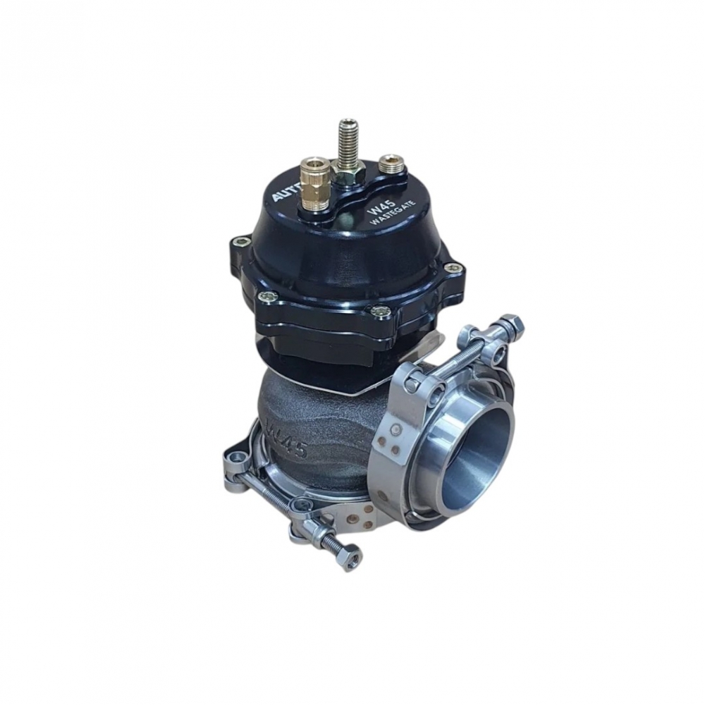 VALVULA DE ALÍVIO WASTEGATE W45 45MM - AUTO BOOST - PRETO