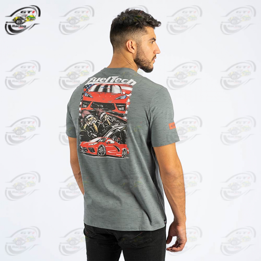 CAMISETA FUELTECH CORVETTE C8 TWIN TURBO - GG
