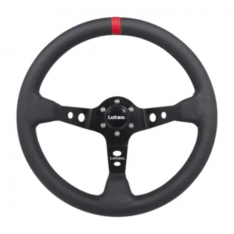 VOLANTE DAKAR GRIPTECH PRETO TARJA VERMELHA - LOTSE